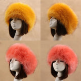 PICSGIRL  -  Winter Thick Furry Hairband Fluffy Russian Faux Fur Women Girl Fur Headband Hat Winter Outdoor Earwarmer Ski Hats Hot