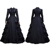 PICSGIRL  -  Halloween Costumes for Women Medieval Victorian Dress Halloween Renaissance Gothic Lace Queen Princess Dress