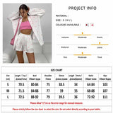 PICSGIRL  -  Cotton Suits For Women 2 Piece Sets Print Long Sleeve Sleepwear Sashes Casual Female Suits With Shorts Spring 2024