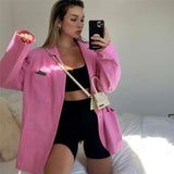 PICSGIRL  -  2024 Temperament Simple Casual Pure Cotton Loose Women Suit Jacket Elegant Chic Single-breasted Outwear Fashion Thin Blazer Coat