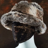 PICSGIRL  -  Winter 58-60cm XL Faux Fur Bucket Hat For Women Outdoor Warm Luxury Oversize Fisherman Hat Girl Trendy Party Long Fur Panama Cap