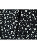 PICSGIRL  -   Cute Flower Print Ladies Summer A-Line Black Mini Skirts 2024 Girls Casual Zipper Fly Pink Short Skirt