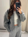 PICSGIRL  -  Knitted Zipper Sweaters Women Casual Loose All-match Cardigan 2024 Autumn Long Sleeve Jacket Female Street Lady Tops Basic Coat