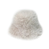 PICSGIRL  -  Fluffy Fur Bucket Hat for Women Imitation Mink Hair Warm Basin Cap Thickened Plush Winter Hats Lady Fashion Panama Fisherman Cap