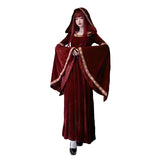 PICSGIRL  -  Halloween Adult Cosplay Costumes Medieval Retro Court of Europe Vampire Little Red Riding Hood Female Witch Dress  ﻿