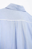 PICSGIRL  -  Striped Pocket Shirt 2 Piece Set 2024 New Long Sleeve Cropped Blouse+Shorts Summer Casual Fashion Suits For Women Shorts Sets