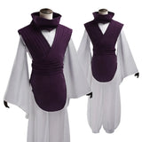 PICSGIRL  -  Cosplay Costume Purple Vest Neck Gaiter Belt White Elastic Pants Top Gift Anime Cosplay