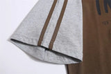 PICSGIRL  -  Sport Stripe Oversized T Shirt Women Letter Print Patchwork Raglan Sleeve Tops American Retro Harajuku Clothing Summer