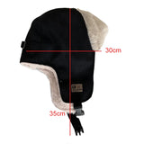 PICSGIRL  -  Women Bomber Hat Suede Plush Lined Trapper Cap Winter Warmer Windproof Russian Pilot Caps Ear Protect Skiing Riding Leifeng Hats