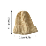 PICSGIRL  -  Winter Knitted Hat Women Korean Fashion Solid Outdoor Warm Beanies All-match Casual Elastic Comfortable Cap 2024 New