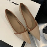 PICSGIRL  -  2024 Autumn Elegant Pointed Toe Women Pumps Comfort Soft Leather Wedge Inner Height Women Shoes Office Fashion Flats Loafers