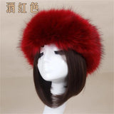 PICSGIRL  -  Winter Thick Furry Hairband Fluffy Russian Faux Fur Women Girl Fur Headband Hat Winter Outdoor Earwarmer Ski Hats Hot