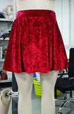 PICSGIRL  -  Plus Size Velvet Mini A Line Skirt Ladies Christmas Skirts Red Fashion Bottoms Xmas Skirt