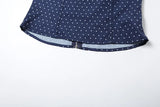 PICSGIRL  -  Low-Neck Polka Dots Women Two-Piece Set Halter Sleeveless Backless Mini Top+Multi-Layered Ruffles Sweet Bottoms Suits