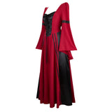 PICSGIRL  -  Renaissance Costumes for Women Medieval Dress Irish Halloween Costume for Women Pirate Dresses