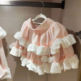 PICSGIRL  -  Korean Style Winter Atmospheric Sweet and Cute Bow Slim Two-piece Set for Women Y2k Retro Pink Sexy Trendy Fluffy Pleated Skirt