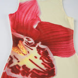 PICSGIRL  -  Holiday Floral Bodycon Dress Beach Style Sexy Slim O-Neck Sleeveless Mini Dresses For Women 2025 Summer Fashion Lady