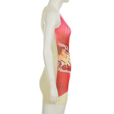 PICSGIRL  -  Holiday Floral Bodycon Dress Beach Style Sexy Slim O-Neck Sleeveless Mini Dresses For Women 2025 Summer Fashion Lady