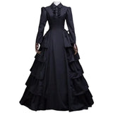 PICSGIRL  -  Halloween Costumes for Women Medieval Victorian Dress Halloween Renaissance Gothic Lace Queen Princess Dress