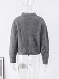 PICSGIRL  -  Knitted Zipper Sweaters Women Casual Loose All-match Cardigan 2024 Autumn Long Sleeve Jacket Female Street Lady Tops Basic Coat