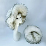 PICSGIRL  -  Winter Hat New Candy Color Faux Fur Y2k Warm Plush Basin Hat Unisex Bucket Hat Bob Homme