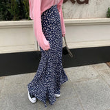 PICSGIRL  -  2024 New Casual Chic Floral Print Elegant Long Skirts Female Fashion High Waist Loose Beach Vacation Women Summer Skirts Boho