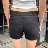 PICSGIRL  -  Vertical Lines Shorts Women High Waist Fashion Trending Skort Shorts Girls Youthful Y2K Short Pant Summer Clothes 2024