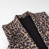 PICSGIRL  -  Summer Elegant Women's Leopard Vest Jacket 2024 New Casual Fashion Classic Sleeveless Short Loose Vest Top