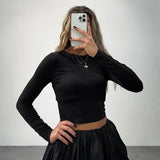 PICSGIRL  -  Woman Skirt Two Pieces Set Tight Backless Twist Crop Top High Waist Bud Skirt Elegant Suit Solid Lady Autumn Fashion New