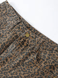 PICSGIRL  -  Cotton Leopard Print Pant Women Spring Slim High Waist Hip Package Female Trousers 2024 Summer Fashion Streetwear Ladies Pants