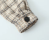 PICSGIRL  -  European and American style autumn new high-end temperament small fragrance style texture plaid jacket