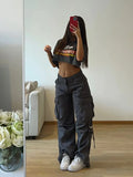 PICSGIRL  -  Baggy Pocket High Waist Cargo Pant Trousers Y2K Streetwear Fashion Women Summer Clothes Ladies Wide Leg Parachute Pants