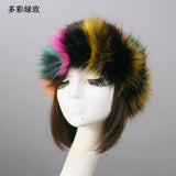 PICSGIRL  -  Winter Thick Furry Hairband Fluffy Russian Faux Fur Women Girl Fur Headband Hat Winter Outdoor Earwarmer Ski Hats Hot