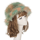 PICSGIRL  -  New Autumn and Winter Plush Imitation Fox Fur Basin Hat Ski Hat Fisherman Hat Warm Fur Furry Imitation Fur Women's Hat