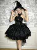 PICSGIRL  -  Solid Color Hanging Neck Lolita Dress