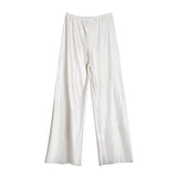 PICSGIRL -  Satin Wide Leg Pants Long Floor Casual Pants Women's Summer