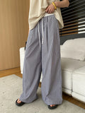 PICSGIRL  -  Summer Women's Casual Striped High Waisted Loose Wide Leg Pants