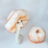 PICSGIRL  -  Winter Hat New Candy Color Faux Fur Y2k Warm Plush Basin Hat Unisex Bucket Hat Bob Homme