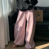 PICSGIRL  -  Women Streetwear Oversized Black Joggers Harajuku Hip Hop Wide Leg Pants Winter Korean Thick Baggy Trousers