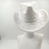 PICSGIRL  -  Fedora Hat Emerald Green Plush Cowboy Hat Material New Jazz Hat European and American Fashion Hat Big Brim Hat 