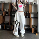 PICSGIRL  -  Y2k Gothic Women Sweatpants Baggy Vintage Harajuku Jogger Straight Korean Fashion Trousers Streetwear Hip Hop