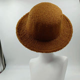 PICSGIRL  -  Fedora Hat Emerald Green Plush Cowboy Hat Material New Jazz Hat European and American Fashion Hat Big Brim Hat 