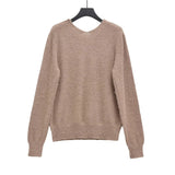 PICSGIRL  -  casual winter outfits Women Solid Knitted V-Neck Pullover 2024 Autumn Winter Long Sleeve Soft Basic Loose Sweater Lady Resilience Jumper