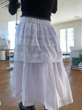 PICSGIRL  -  Y2k Aesthetic White Simple Pleated Skirts Women Vintage Summer Long Skirt Harajuku Streetwear Gothic Faldas Largas Mujer 2024