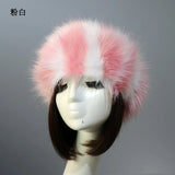 PICSGIRL  -  Winter Thick Furry Hairband Fluffy Russian Faux Fur Women Girl Fur Headband Hat Winter Outdoor Earwarmer Ski Hats Hot