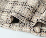 PICSGIRL  -  European and American style autumn new high-end temperament small fragrance style texture plaid jacket