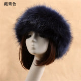 PICSGIRL  -  Winter Thick Furry Hairband Fluffy Russian Faux Fur Women Girl Fur Headband Hat Winter Outdoor Earwarmer Ski Hats Hot