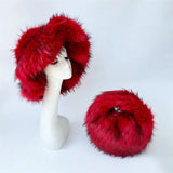 PICSGIRL  -  Winter Hat New Candy Color Faux Fur Y2k Warm Plush Basin Hat Unisex Bucket Hat Bob Homme