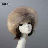 PICSGIRL  -  Winter Thick Furry Hairband Fluffy Russian Faux Fur Women Girl Fur Headband Hat Winter Outdoor Earwarmer Ski Hats Hot