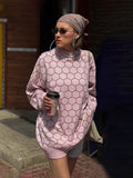 PICSGIRL  -  Autumn New Pullover Sweater Women's Retro Plaid Print Loose Casual Knitted Top  Long Sleeve Round Neck Female Fashion